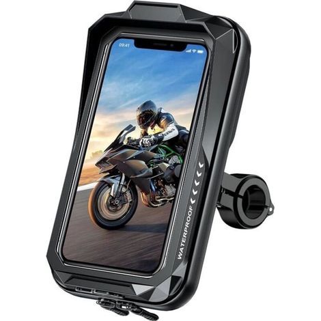 (Farbe: für 22-32 mm Lenker) Wasserdichte Motorrad-/Fahrrad-Handyhalterung, universelle, um 360 Grad drehbare, vibrationsdämpfende Smartphone-Halterung für Motorräder (4,0-7,0 Zoll) (1/5)