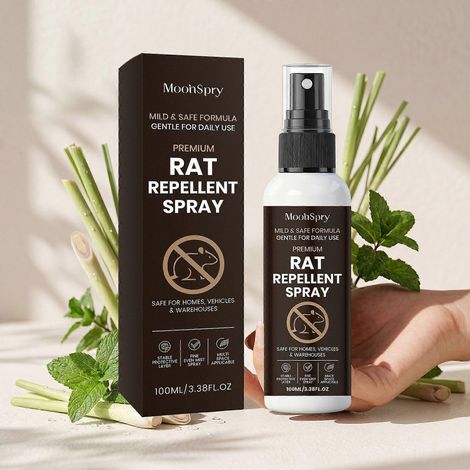 1 pièceBrume répulsive écologique contre les rongeurs, spray doux à base d'extraits de plantes pour une protection multi-scènes intérieure et extérieure (1/5)