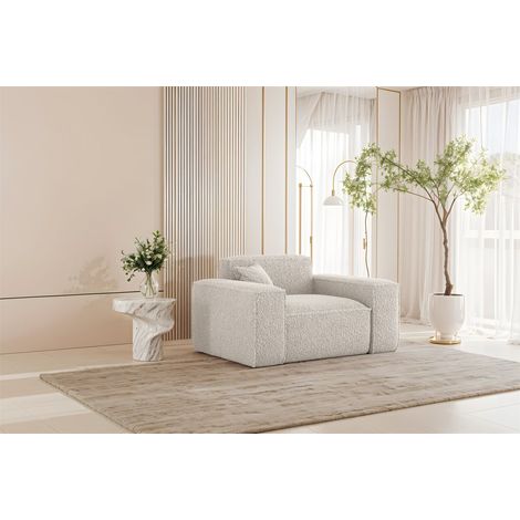 Sessel Designersessel CELES PREMIUM in Stoff Sven Altweiß
