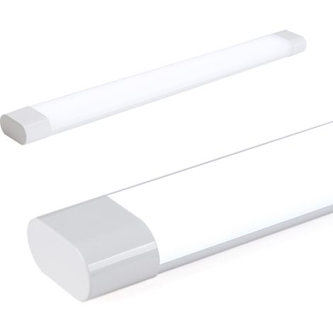 Luminaire linéaire de surface à LED 18W 60cm 6000K 180 degrés, Blanc froid