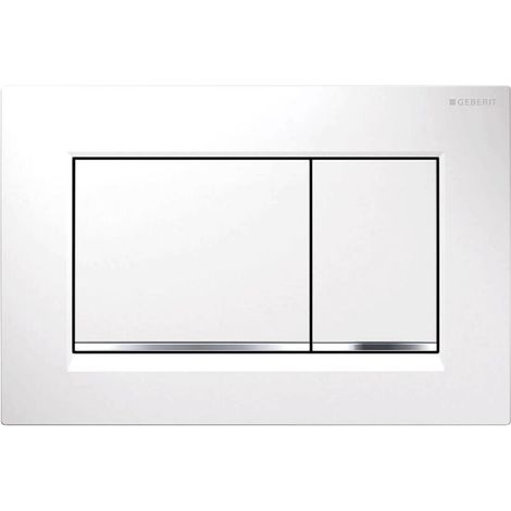 Pannello di comando GEBERIT Sigma30 bianco/cromo 115.883.KJ.1 (1/3)