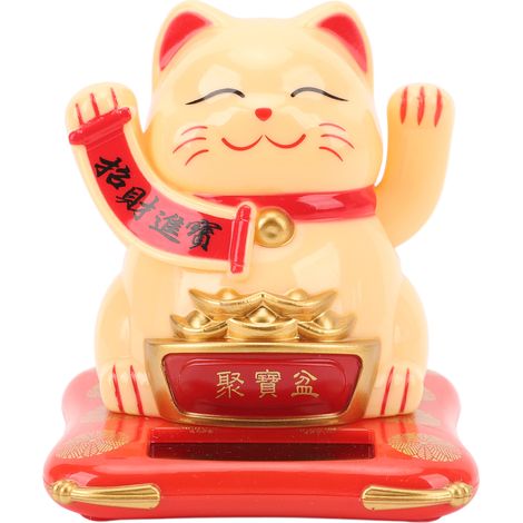 porte bonheur solaire agitant le bras chat de la fortune en (1/5)