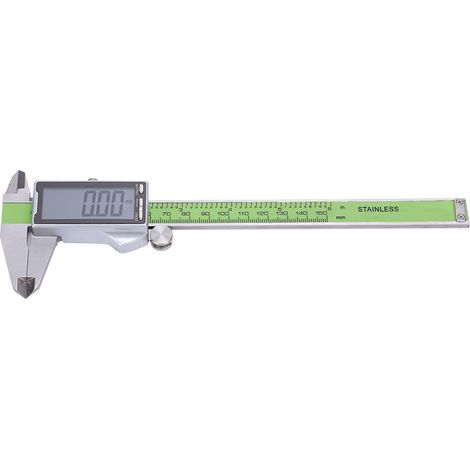 Pied à coulisse numérique précis en acier inoxydable haute résistance, règle électronique de 150 mm (1/5)