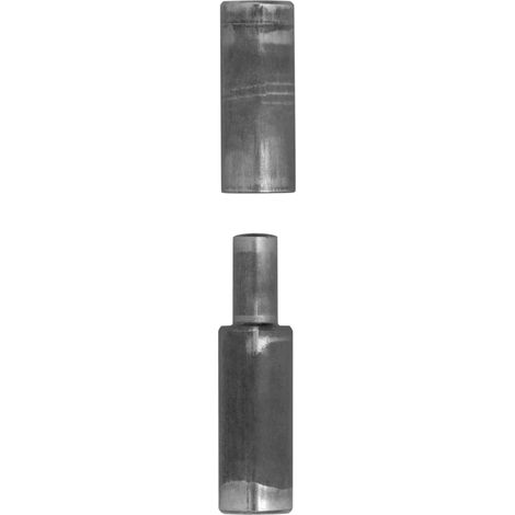 2er Pack - Anschweißband rund Außen-Ø 10 mm / H: 50 mm ohne Fahne Stahl schwarz (1/2)