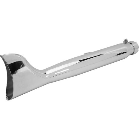 Silencieux d'échappement universel 21 pouces pour moto, aileron de poisson électroplaqué, tuyau d'échappement droit (1/5)