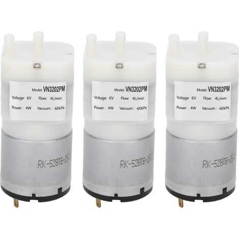 Micro pompe à eau, 3 pièces, Mini moteur Submersible, accessoires d'air pour Aquarium, DC6V VN3202PM (1/5)