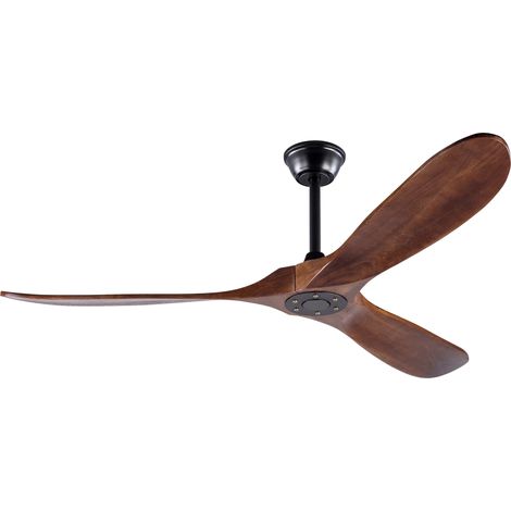 Ventilateur de plafond sans lumière 60 pouces noyer noir MODENUIT (1/5)