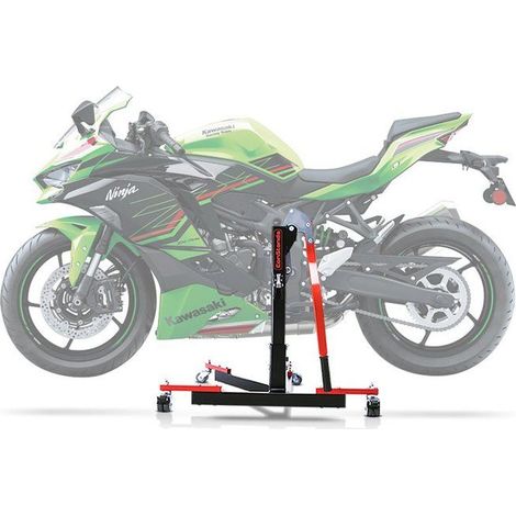 Bequille d'atelier Centrale Power Evo pour Kawasaki Ninja ZX-4RR 24-25 rouge