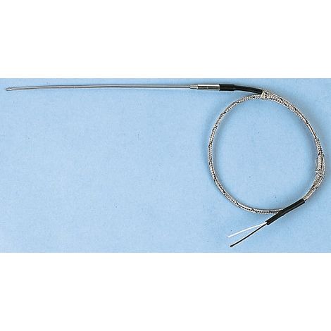 Thermocouple type J Ø 1mm, L 300mm, +400°C max à Câble ( Prix pour 1 )