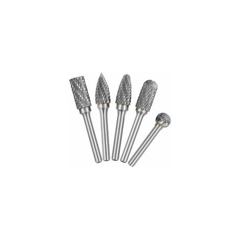 Fraise rotative à double face en carbure de tungstène, queue de 6 mm et tête de 10 mm