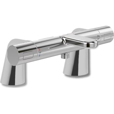 Villeroy & Boch – Mitigeur thermostatique de baignoire – Finition brillante – Matériau laiton – Entraxe 3/4' – Installation avec colonnettes