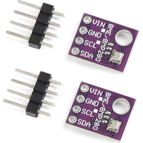 2 modules capteurs BME280 GY-BME280 5 V, pression atmosphérique, température et humidité, I2C SPI (1/5)