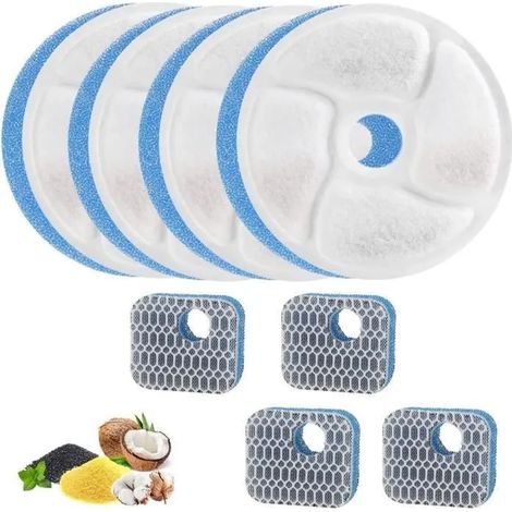 4 Ensembles Filtre fontaine eau chat, pour Chat pour Fontaine a Eau Chat Filtre de Modèle WF160 WF040 WF120 (1/4)