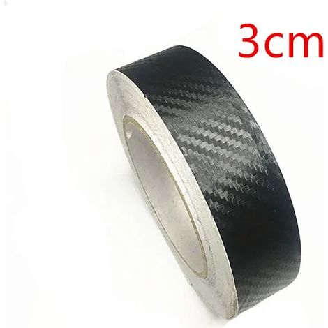 Bande adhésive de protection en fibre de carbone (3 cm x 300 cm) pour pare-chocs et seuils de porte de voiture - Protection anti-marchepieds - Décoration 3D (1/3)