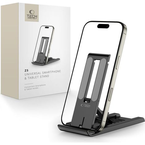 Soporte plegable para tablet y smartphone Z5 - negro (1/5)