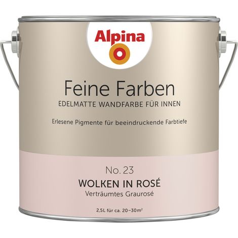 Alpina Feine Farbe No 23 2,5 l Verträumtes Graurosé Wolken in Rose