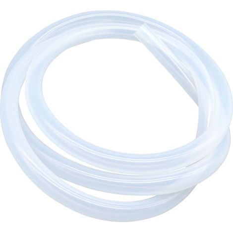 Tuyau en silicone transparent - Taille : 8 mm x 12 mm - Longueur : 2 m - Épaisseur : 2,0 mm - Tuyau flexible en caoutchouc pour tuyaux d'air et d'eau (1/5)