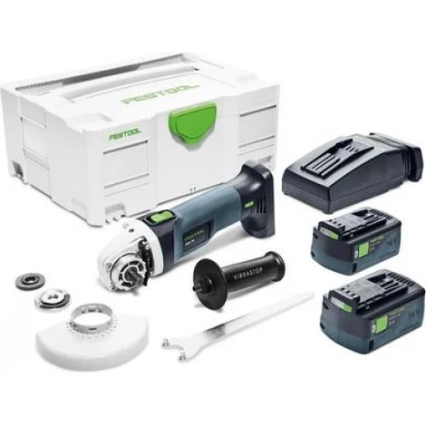 Smerigliatrice Angolare FESTOOL AGC 18-125 EBI-Plus (2 x 5,0 Ah + TCL6 + SYS3 M 187) (1/5)