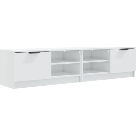 Maison Exclusive - Mueble TV 2 pzs madera contrachapada blanco br