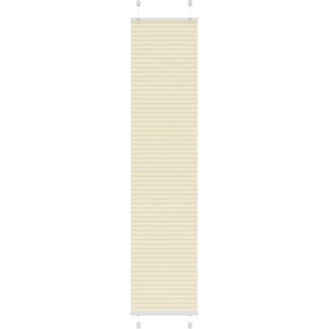 Plissee Creme 40x200 cm Stoffbreite 39,4 cm Polyester