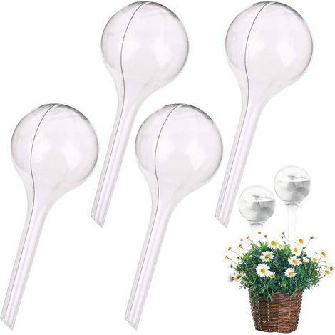 Lot de 4 grandes boules d'arrosage - 27 x 9 cm pour plantes en pot - Lot de 4 grandes boules d'arrosage - 27 x 9 cm pour plantes en pot (1/5)