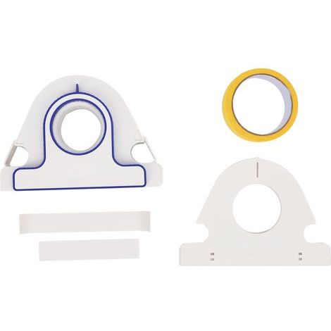 YWBL-WH Masqueur Applicateur Cutter avec Chevauchement de 1 Mm pour le Cadre de la Porte de la Fenêtre de Garniture, Outil de Distance Précis pour Lignes Soignées et Résultats (1/5)