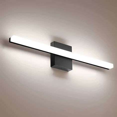 Aplique de pared para espejo de baño, 50 cm, luz LED, tres colores ajustables, pantalla acrílica. (1/4)