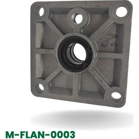 Couvercle de vérin de serrage/basculement 9x9cm avec trou pour tige de piston (1/5)