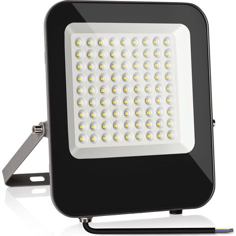 Projecteur LED 50W 5000LM Super Lumineux Spot LED Extérieur, Projecteur super lumineux Extérieur 3000K Blanc Chaud Éclairage de Sécurité pour stades, usines, Parking, garage, jardin
