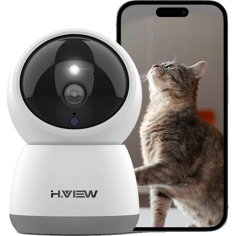 Telecamera IP, risoluzione 3 MP, zoom digitale 8x, angolo di visione di 90°, audio bidirezionale, rilevamento umano tramite IA (1/5)