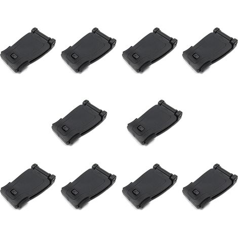 Molle Clip - Clip De Fixation Molle Pour Sangle Webbing Jusqu'à 30 mm - Accessoire Compatible Système Molle - Lot De 10 Pièces (1/5)