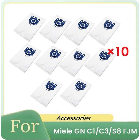 Lot de 10 sacs à poussière pour balayeuses GN C1/C3/S8 FJM - Accessoires et pièces de rechange (1/5)
