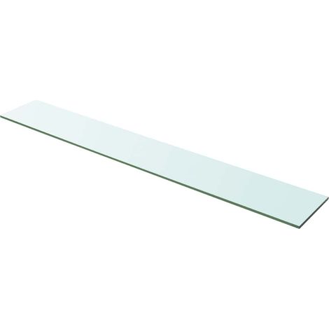 Panneau pour étagère Étagère de Rangement - Meuble de rangement Verre transparent 100 x 15 cm BV948597 - BonneVie (1/3)