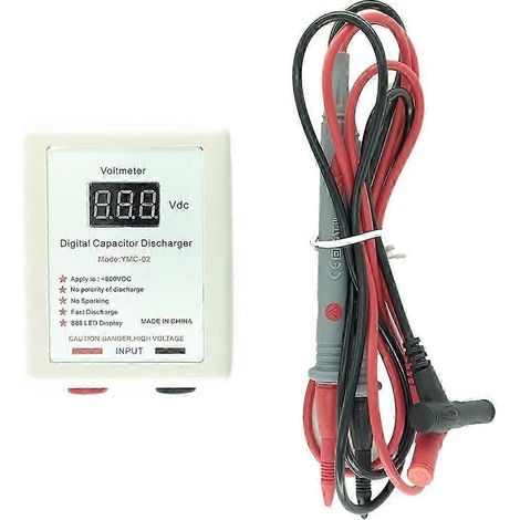 Déchargeur rapide de condensateurs numériques 800 V, outil de décharge haute tension pour la réparation d'écrans électroniques (1/4)