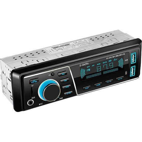 Chargeur USB double et transmetteur FM Bluetooth pour autoradio avec lecteur MP3 et kit mains-libres (1/5)