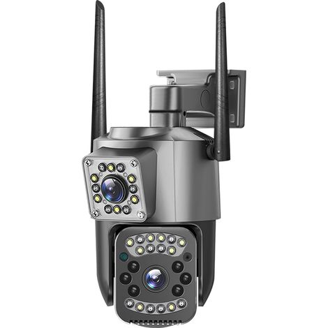 Caméra de surveillance domestique V380 à double écran, étanche, 6 millions de mégapixels, avec télécommande WiFi et 4G.
