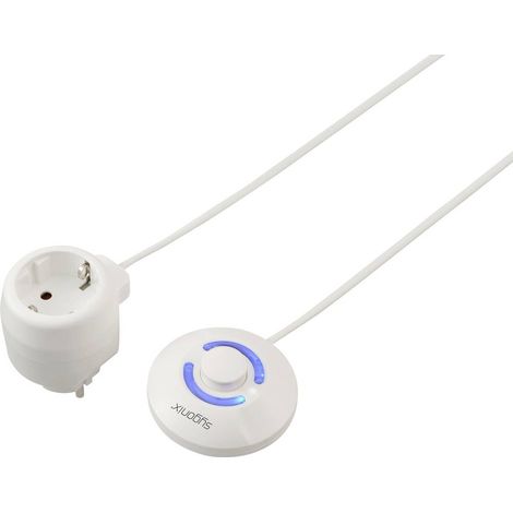 Sygonix SY-7048602 Presa di corrente intermedia con interruttore con interruttore a distanza Bianco (1/5)