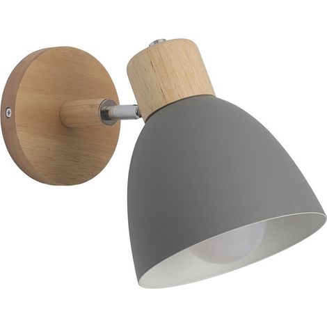 Fixation murale Nami grise 1xE27 orientable (1/5)