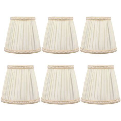 6 Pièces Abat-Jour pour Lampes de Table Lampe, abat jour clip, abat jour , Lustre de Bougeoir - B (1/5)