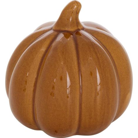 Citrouille Déco en Céramique "Automne" 10cm Marron (1/3)