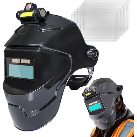 Casque De Soudage Avec Assombrissement Automatique Protection Solaire À Protecteur De Soudage Pour Électricité, Métallerie, Réparation Automobile, Maintenance Industr (1/5)