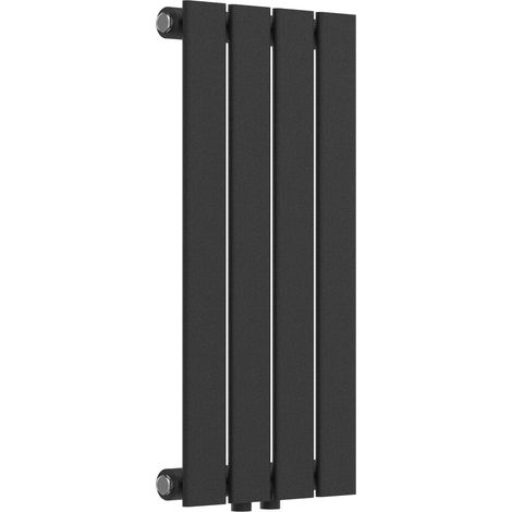 Radiador de panel de diseño plano 249 vatios acero 60 x 30 cm negro 030010444 (1/5)
