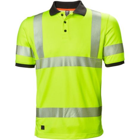 Polo de alta visibilidad con cintas reflectantes Hh Lifa Active Helly Hansen Workwear S Amarillo fluor