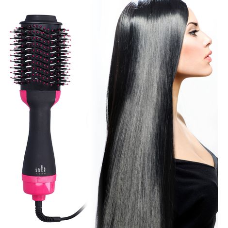 Lisseur multifonction, peigne à air chaud, sèche-cheveux, fer à friser – tout en un Fournit de l'air chaud et du volume un outil professionnel pour les salons de coiffure. (1/5)