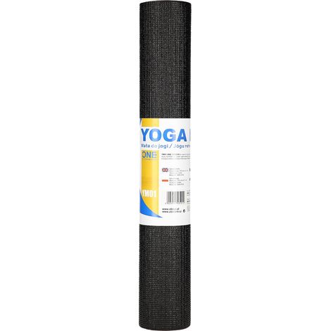 Yogamatte schwarz rutschfest 6mm dicke (1/5)