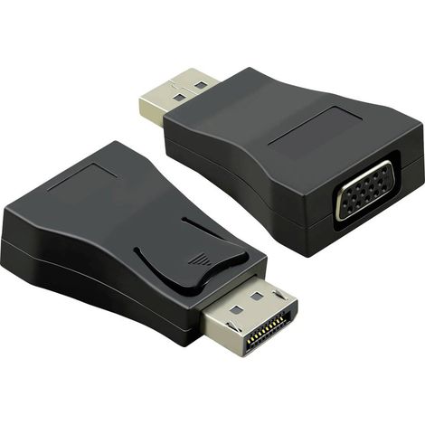 Value 12.99.3156 Adaptateur [1x DisplayPort mâle - 1x VGA femelle] noir Y155562 (1/4)