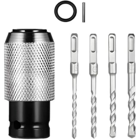 Hammer Drill Adapter with Impact Drill Bit Set, Electric Hammer/Drill Converter, Power Drill/Hammer Drill, Optimize Your Drilling (1/5)