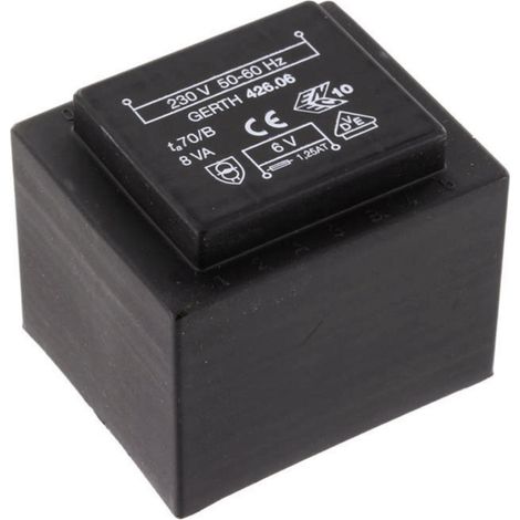Gerth PTF420901 Printtransformator 1 x 230 V 1 x 9 V/AC 8 VA 888 mA