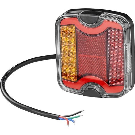 Fanale posteriore 4 funzioni 105 x 95 mm led glow sinistra (1/5)