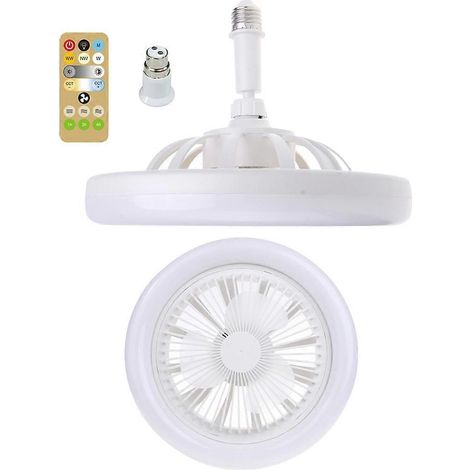 360° oszillierender Deckenventilator mit 2800-6500K-Leuchte und B22-Fassung